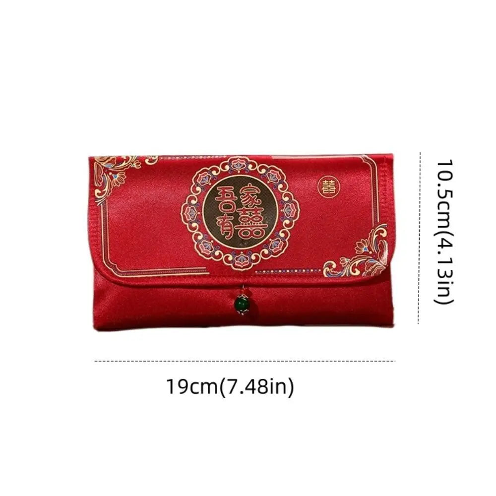 Chinese Brocade Red Envelope | Embroidery Tassel Wedding Gift