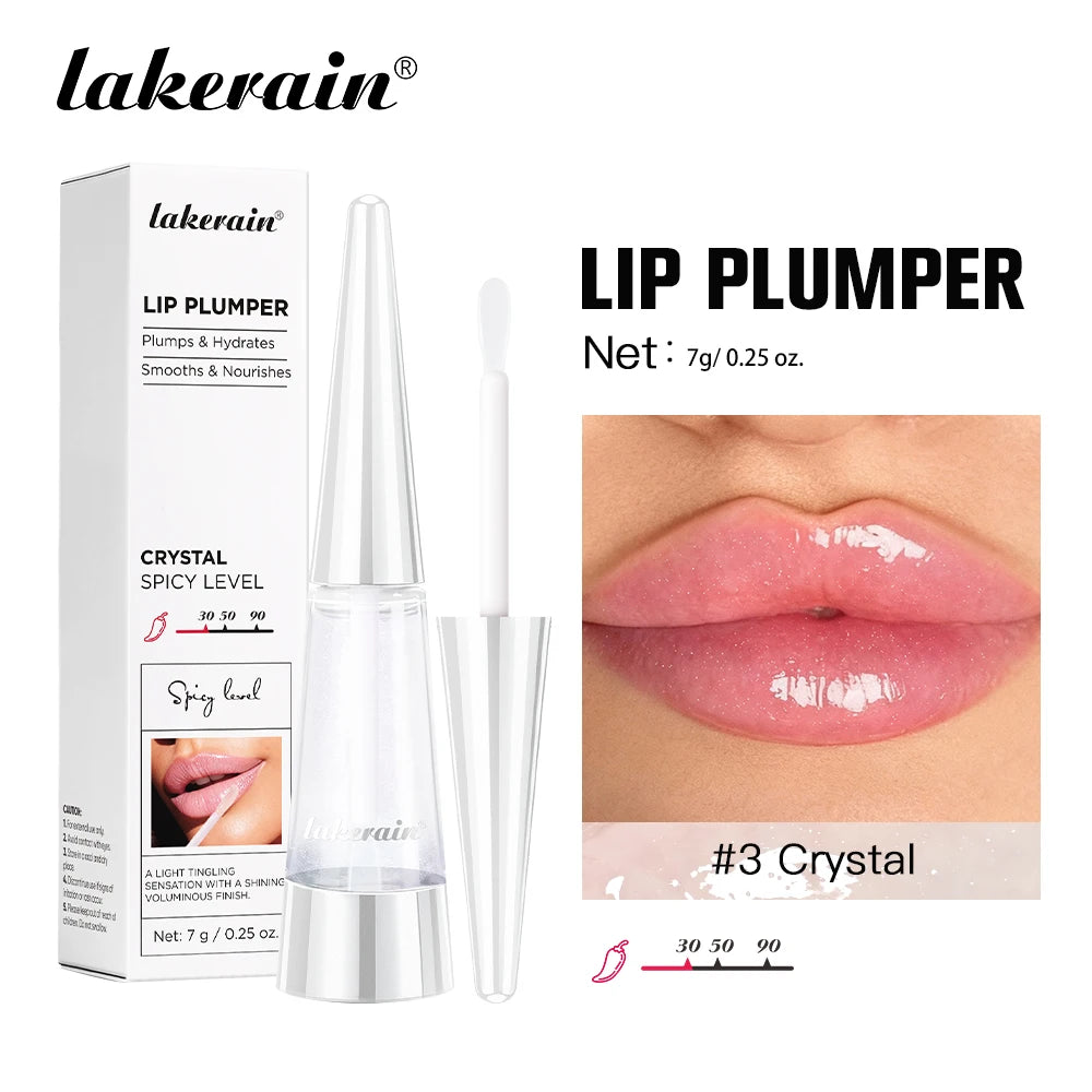 Lip Plumper Reduce Lip Wrinkles Natural Lip Enhancement Effect Long-lasting Moisturizing High-Shine Gloss Finish Lip Plumper Peaceful Pleasures Health and Wellness Crystal