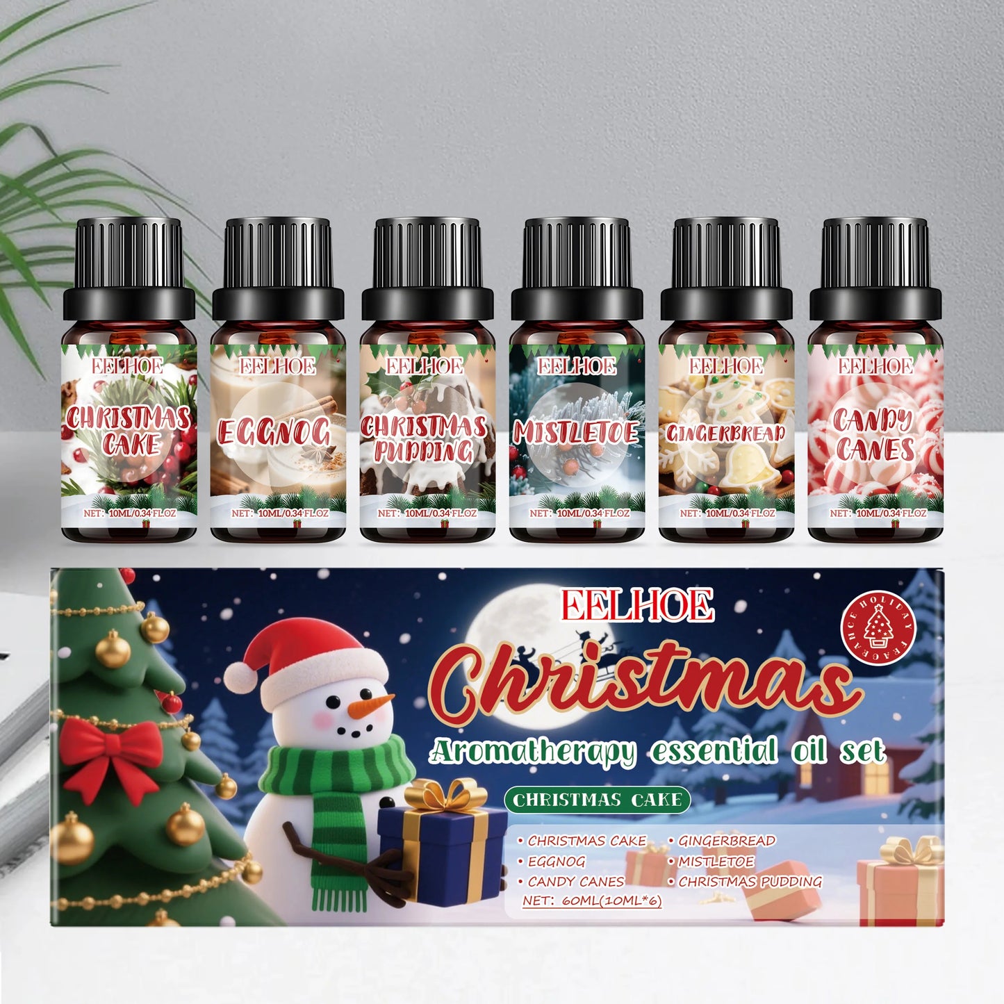Christmas Essential Oil Set – 6 Festive Scents 6x10ml