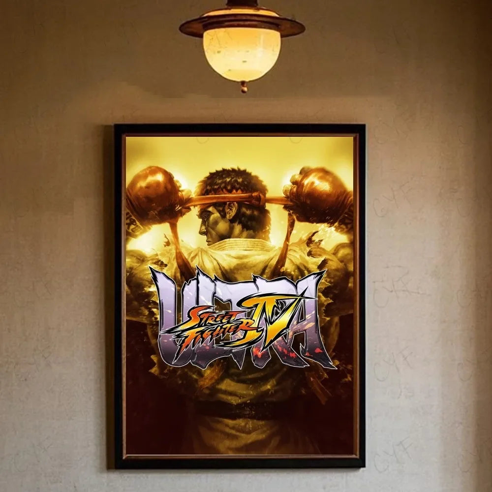 Street Fighter Canvas Wall Art Print | Gaming Poster Decor