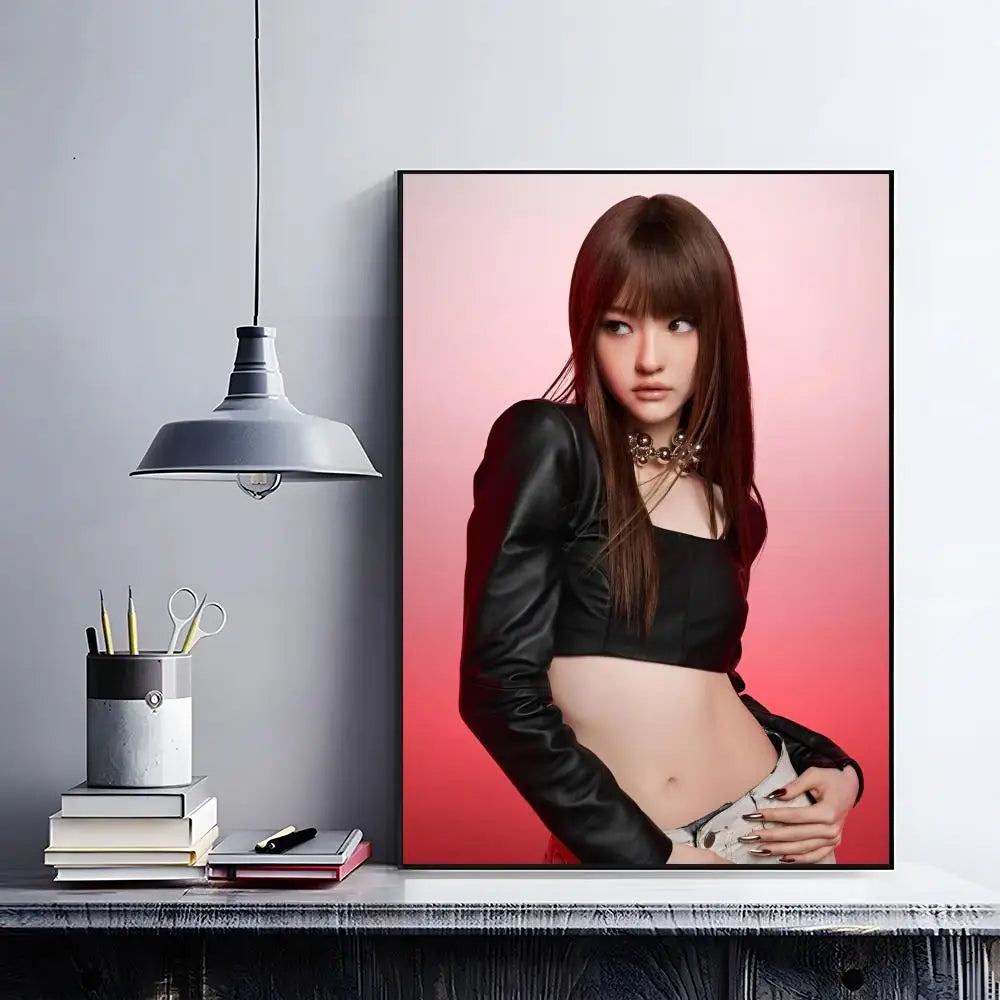 Kpop M-meovv HD Waterproof Self-Adhesive Wall Art Poster Wall Art Poster Peaceful Pleasures Health and Wellness