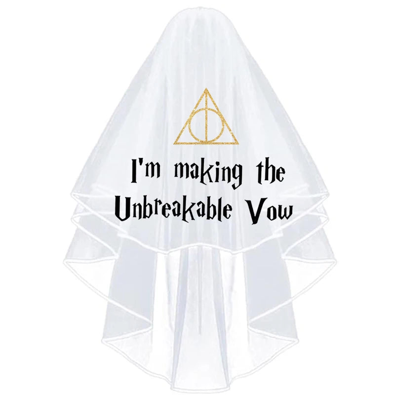 Unbreakable Vow Bachelorette Veil | Bride To Be Party Gift Bachelorette Party Veil Peaceful Pleasures Health and Wellness