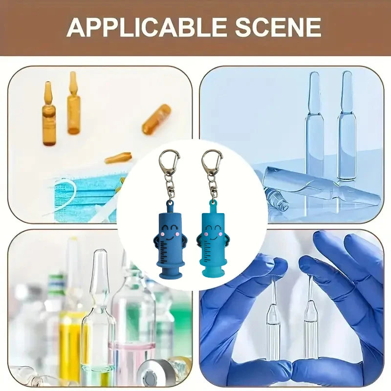 Syringe Ampoule Opener Keychain | Safe Vial Cutter for Nurses
