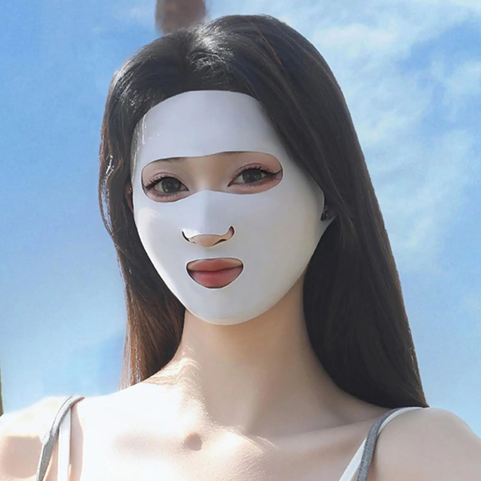 UV Face Shield Elastic Sun Protection Mask For Outdoor Running Cycling Motorcycle Lawn Mowing Work Commuting Peaceful Pleasures Health and Wellness