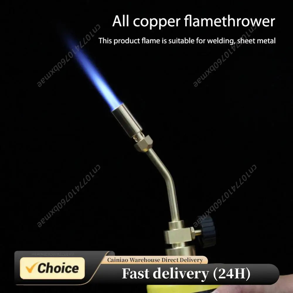 Full Copper Spray Torch Nozzle Pencil Flame MAPP Gas Welding Torch High Temperature Heating Flame Gun for Soldering/Brazing Peaceful Pleasures Health and Wellness