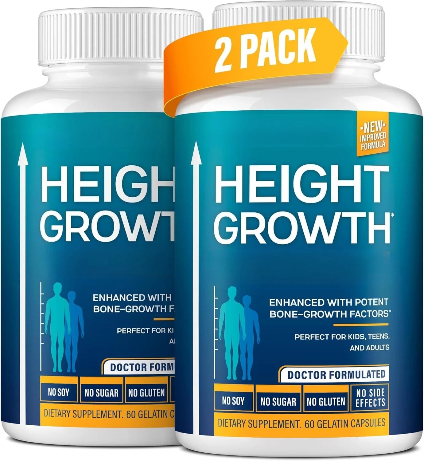 Height Growth Maximizer Capsules with Calcium | Made in USA
