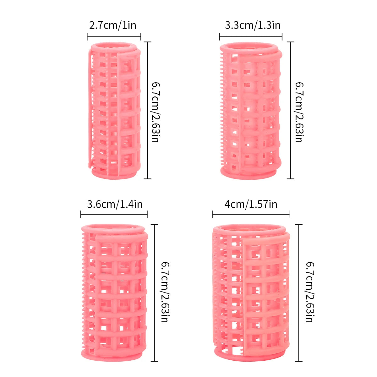 12Pcs/Set Heatless Hair Curler No Heat Hair Rollers Plastic Lazy Curls Root Perm Rods Curling Bangs Hair DIY Hair Styling Tools Peaceful Pleasures Health and Wellness