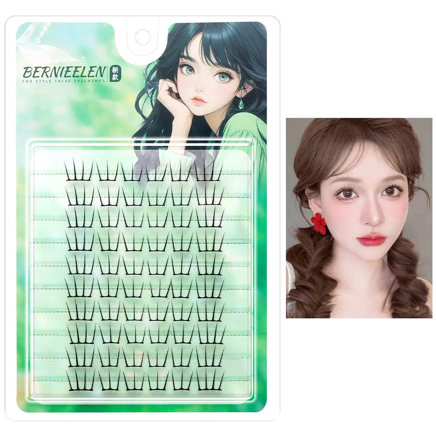 Korean Glue-Free False Eyelash Clusters | C Curl 10-12mm