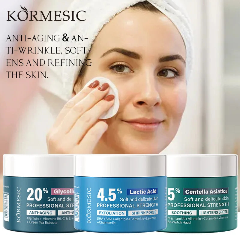 Soothing Moisturizing Face Cream Cotton Pads 50pc Anti-Aging