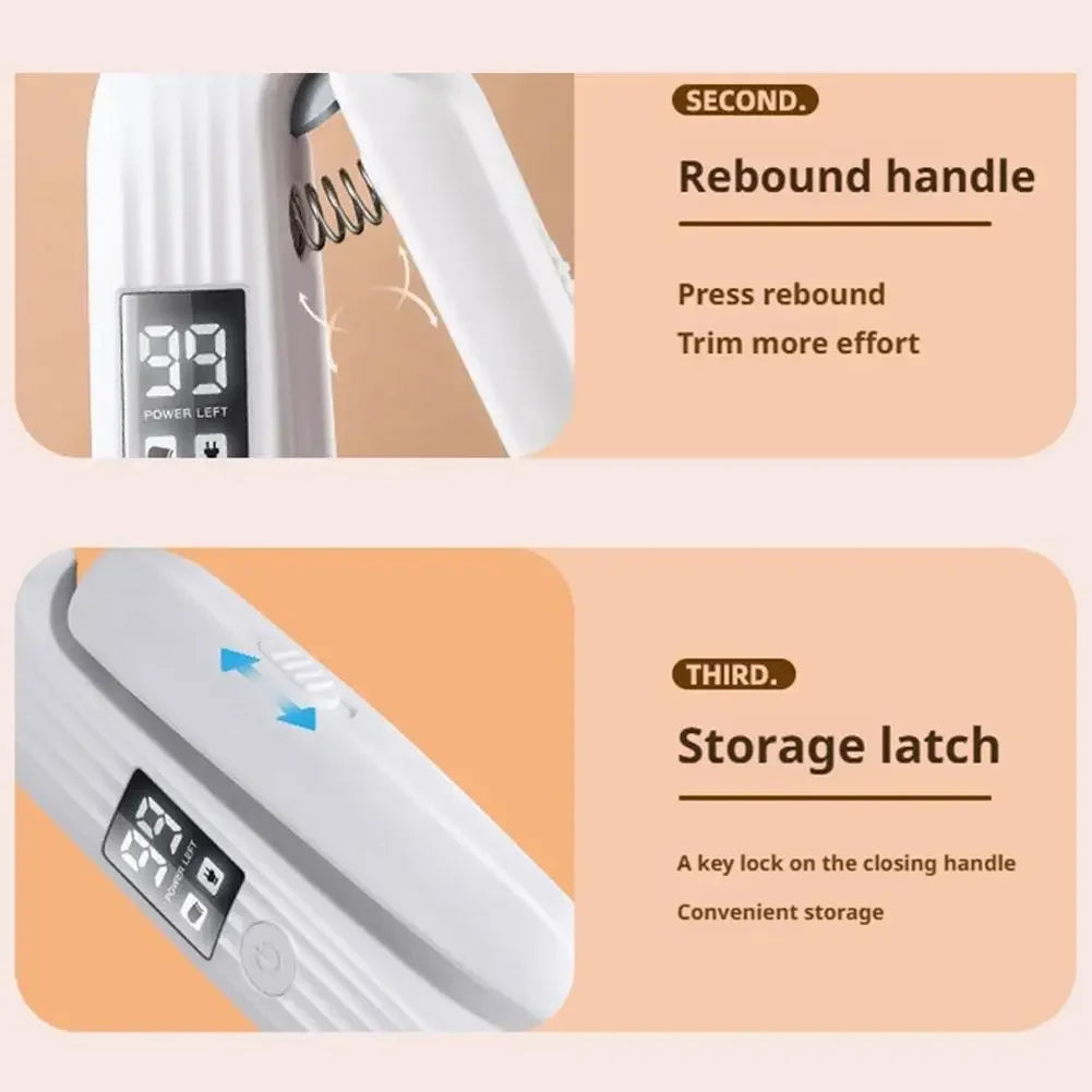 Pet Nail Clipper Trimmer with LED Light USB Rechargeable Electric Nail Clipper Display Nail Grinder Prevent Injury Low Noise Peaceful Pleasures Health and Wellness