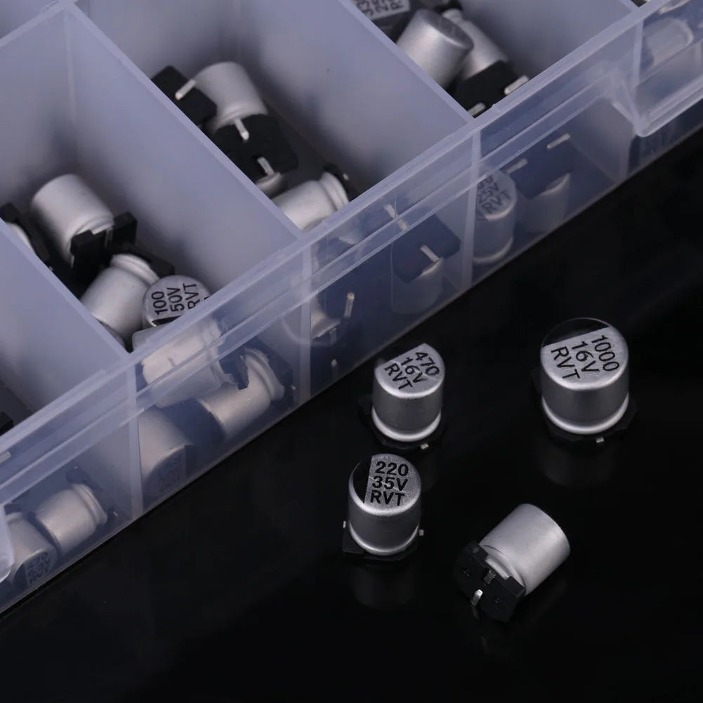 24 Values SMD Aluminum Electrolytic Capacitor Assorted 1uF 1000uF
