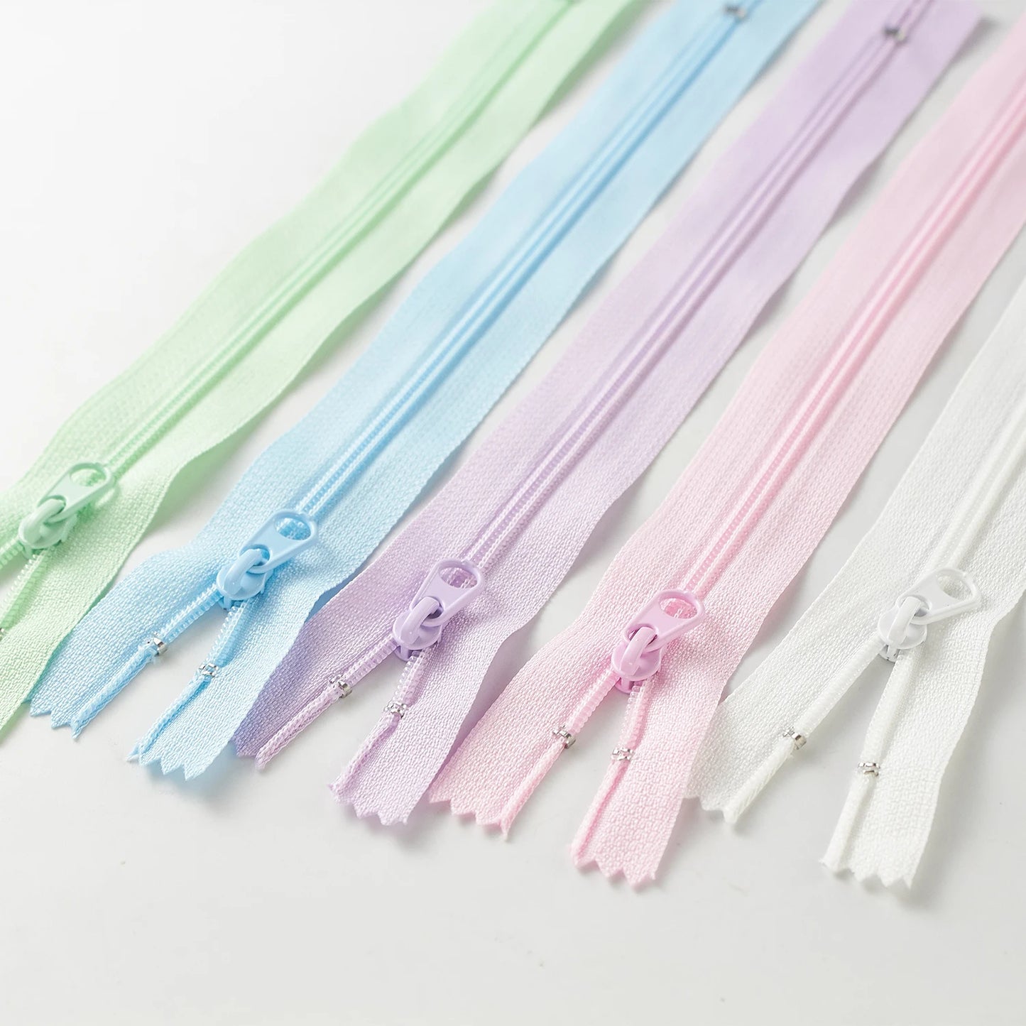 10-Pack Nylon Coil Zippers 20cm Multicolor – Sewing & Crafts