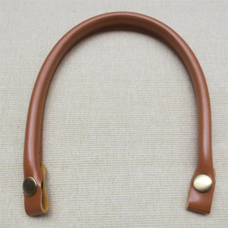 Bag Handles Replacement for Handbags Women Shoulder Bag Strap PU Leather Bags Belt Solid Color Clasp Accessories Peaceful Pleasures Health and Wellness Brown