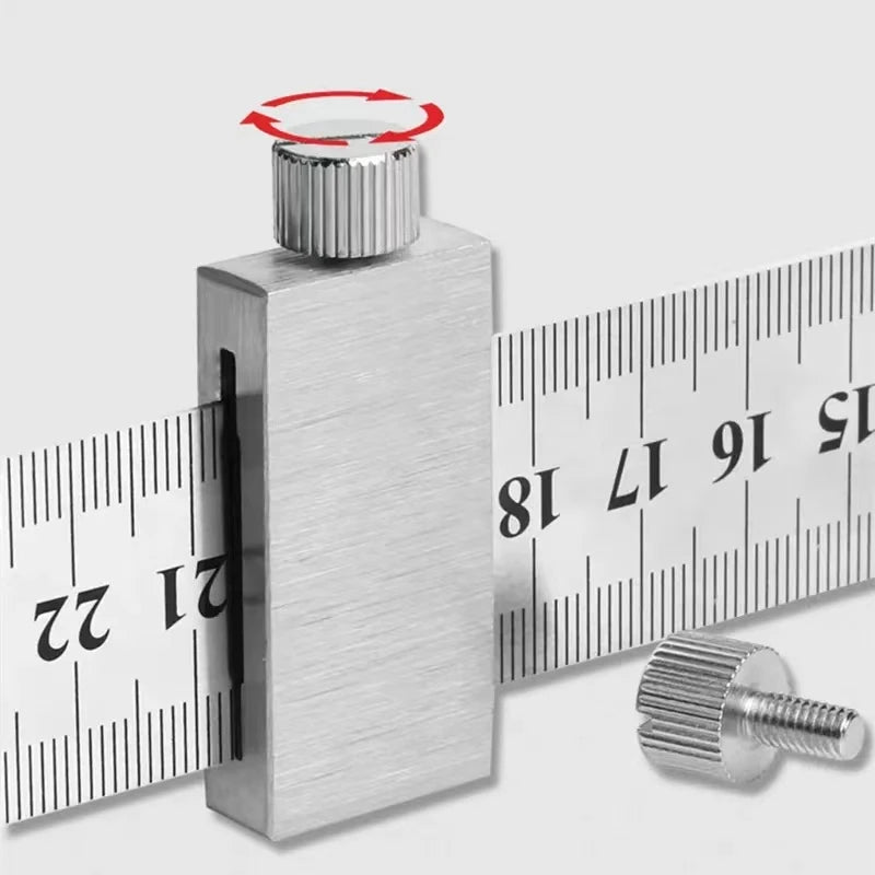 Carbon Steel Ruler Limit Block Measuring Rulers Positioner Adjustable