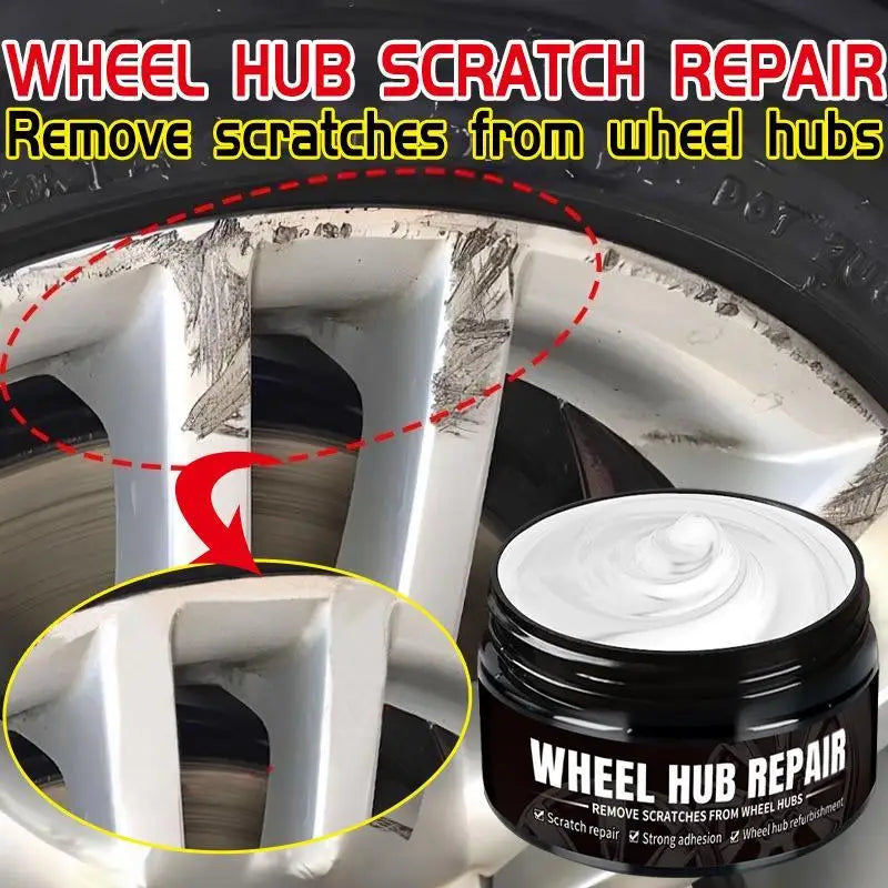80g Multi-effect Cleaning Polishing Agent Remove Scratches Wheel Hubs Wheel Refurbishment Paste Car Wheel Scratch Reducing Agent Peaceful Pleasures Health and Wellness