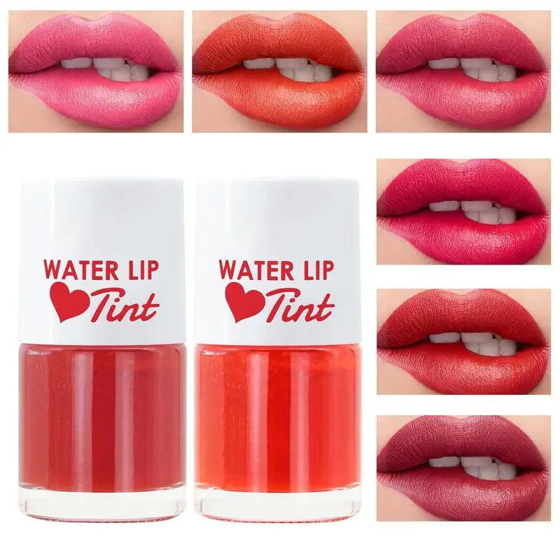 Matte Water Lip Tint & Cheek Blush – Waterproof, 6 Colors