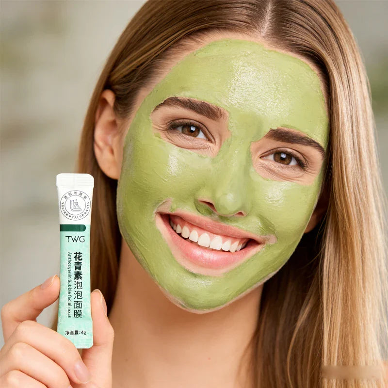 Anthocyanin Bubble Facial Mask – Deep Clean & Moisturizing 12pc