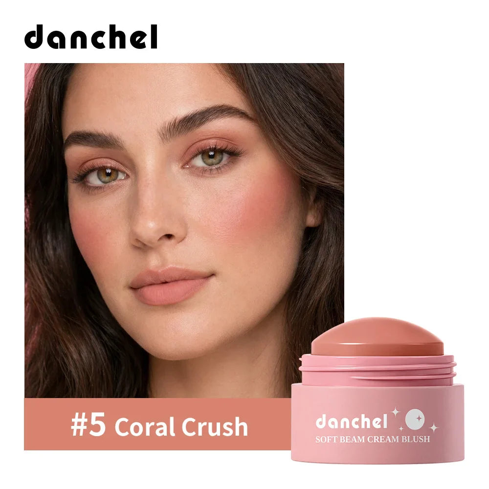ibcccndc 6-Color Waterproof Cream Blush – Long-Lasting & Natural
