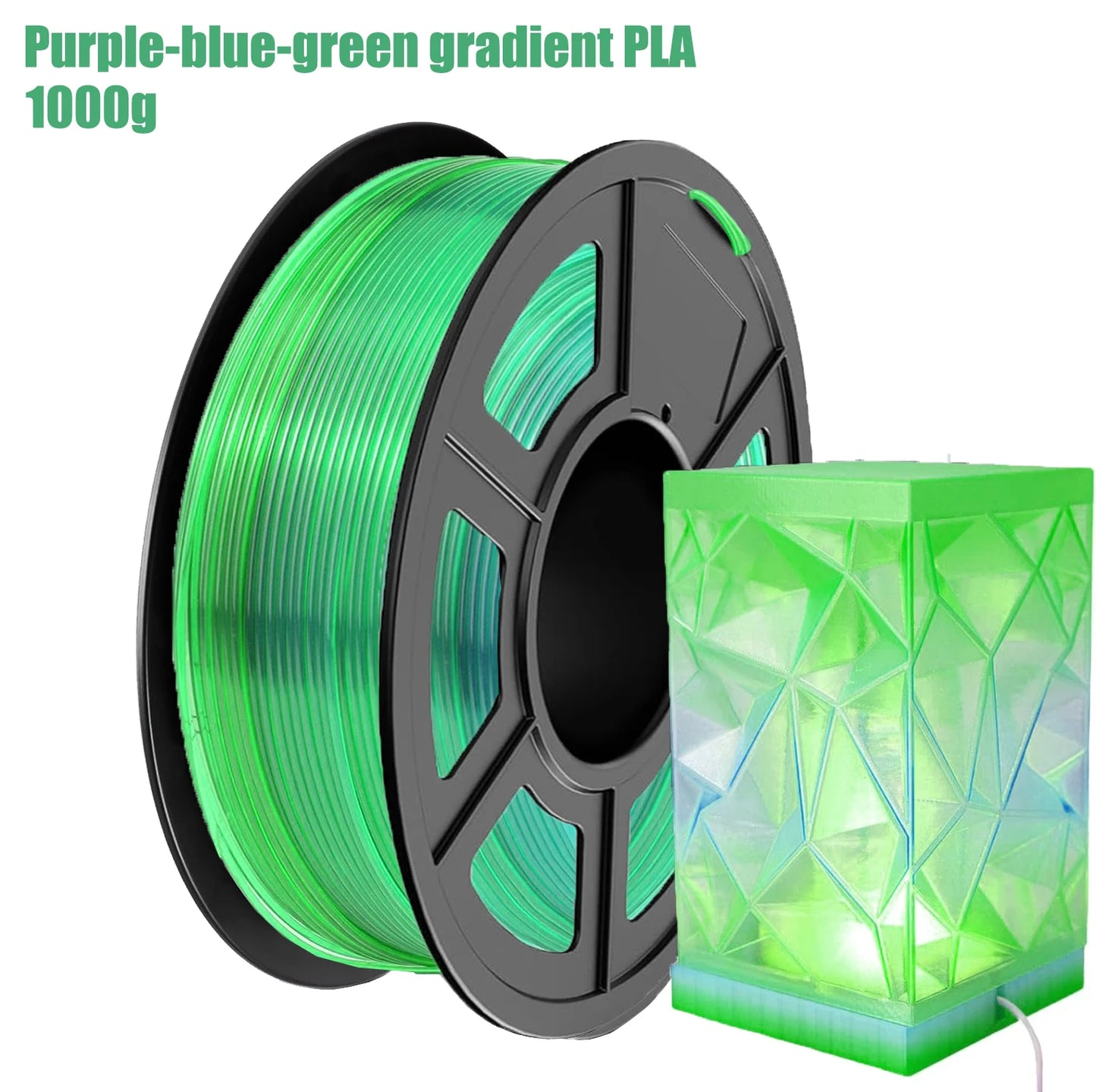 DINGSUN 3D PLA Gradient Multicolor Filament 1.75mm ±0.02mm