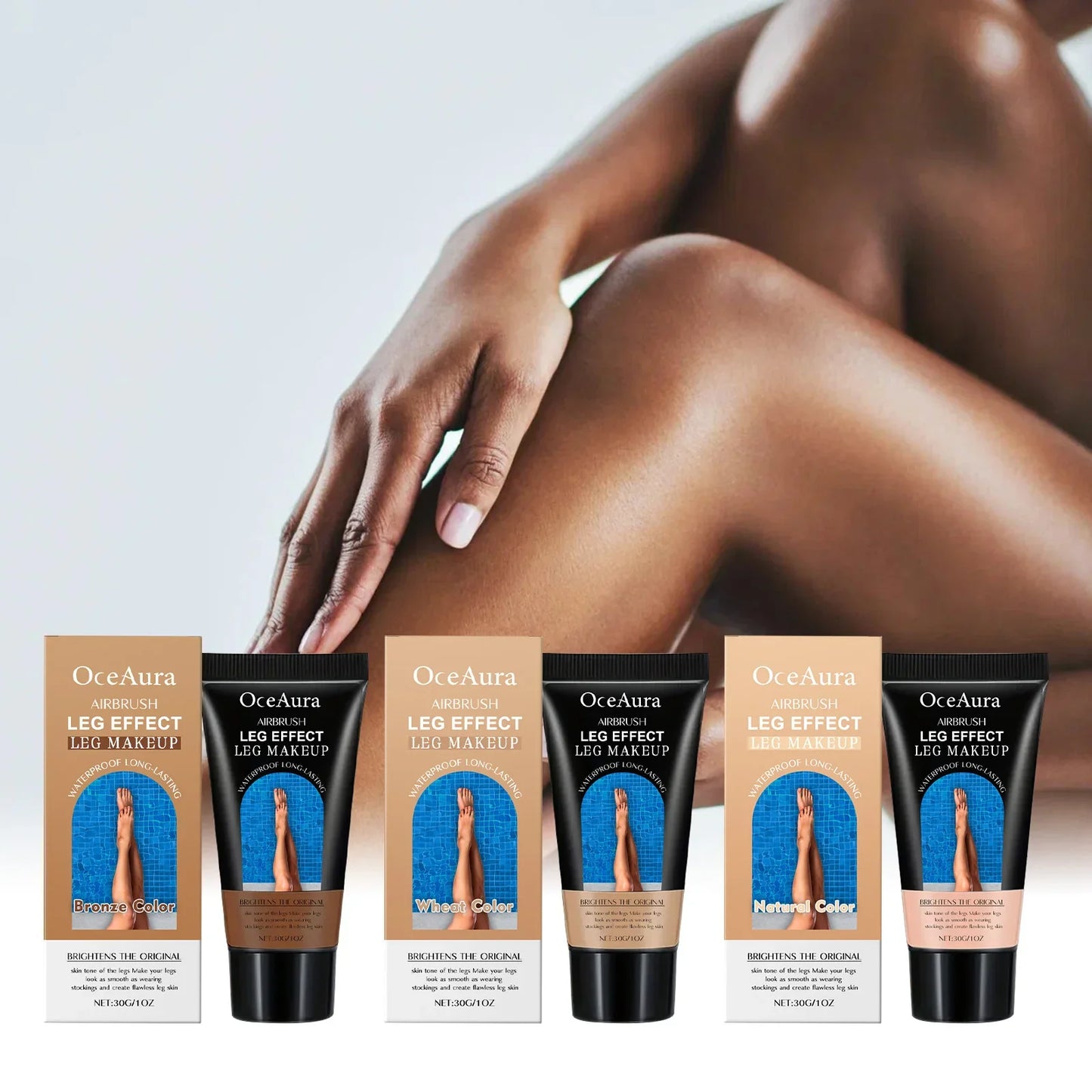 OceAura Leg Makeup Cream – Body Foundation & Fake Tan Lotion