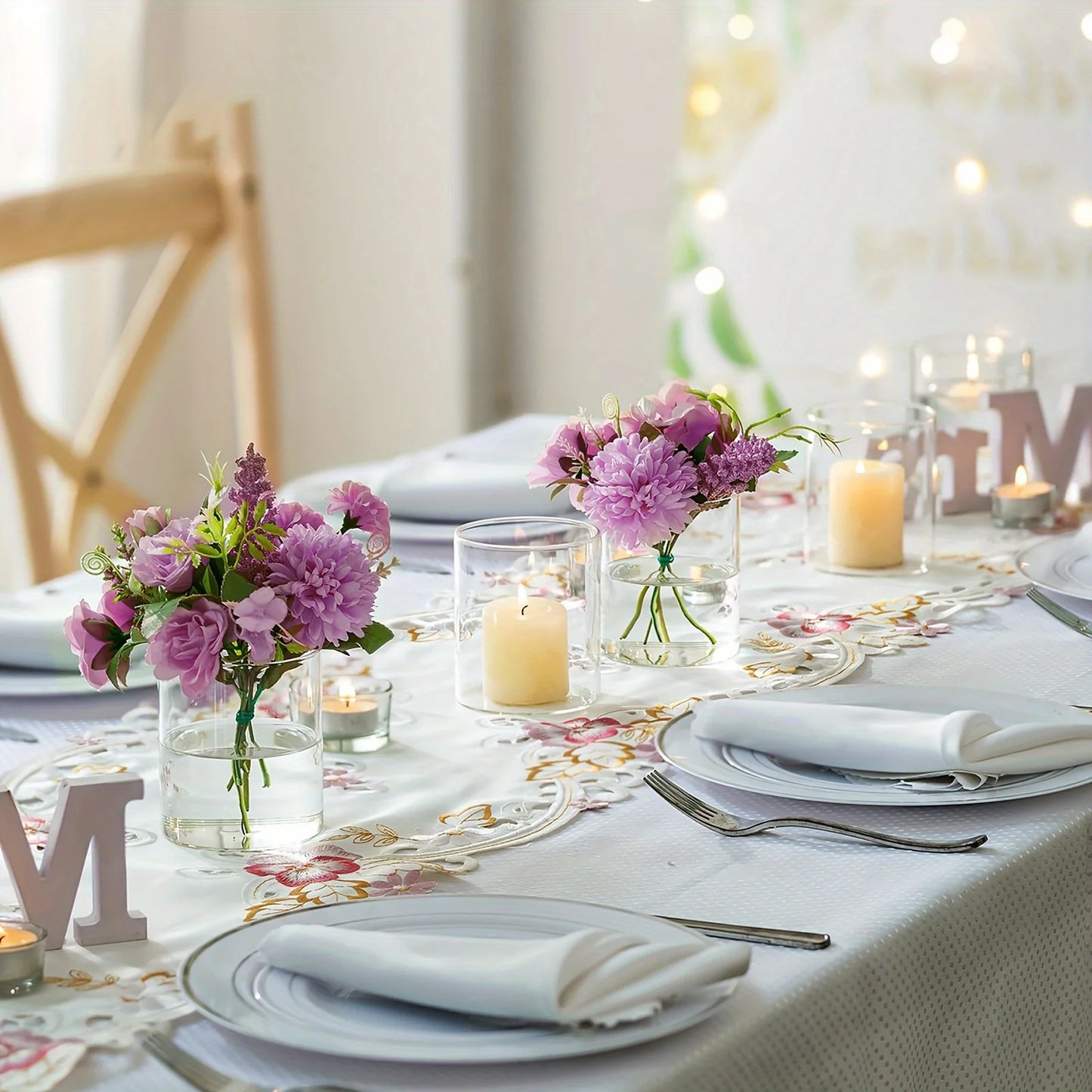 Clear Acrylic Cylinder Vases & Candle Holders – 3pc Set for Floating Candles, Wedding & Home Decor Centerpieces