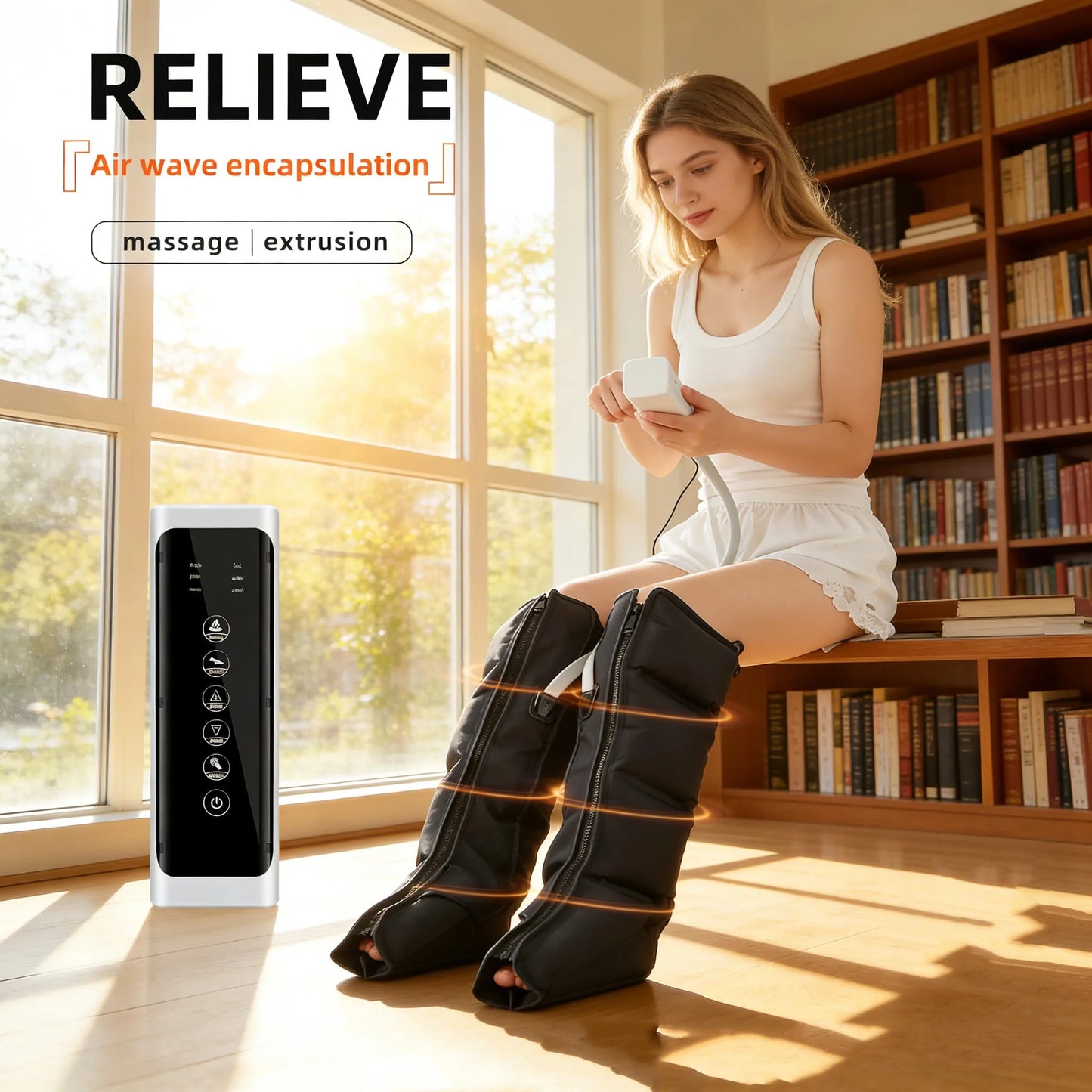 MagCellapy Airwave Leg Massager | 4 Airbag Compression Recovery