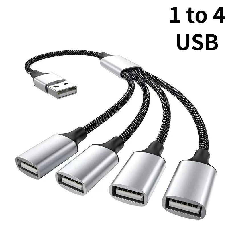 USB Hub Splitter 2/3/4 Port OTG Adapter – MacBook & PC