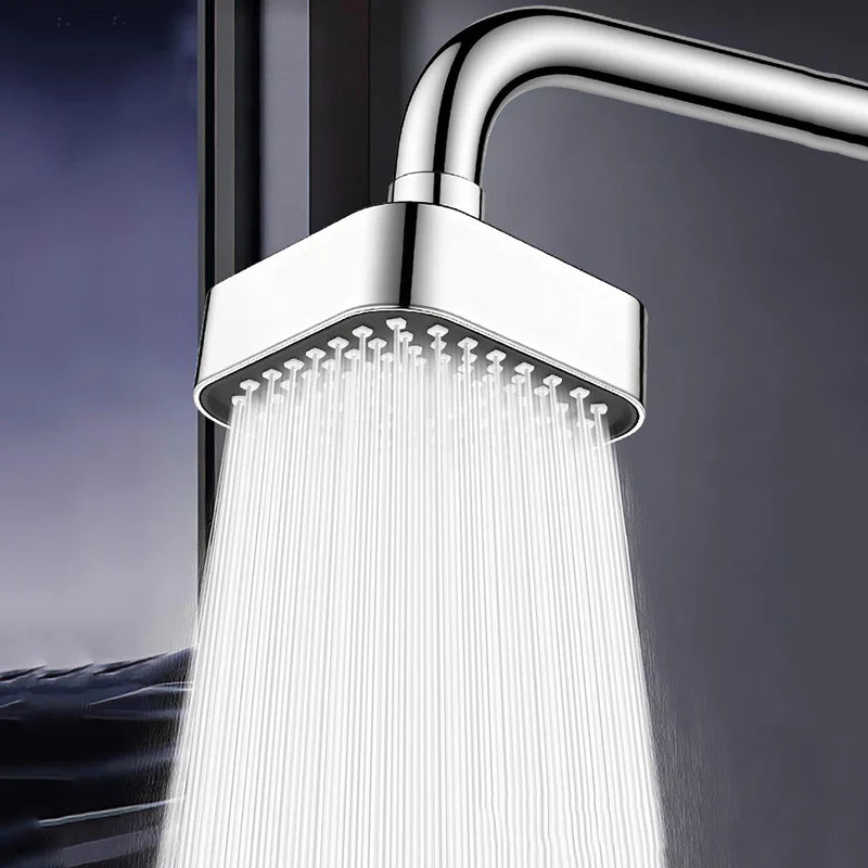 4" Square Rain Shower Head – Water-Saving Removable Sprayer