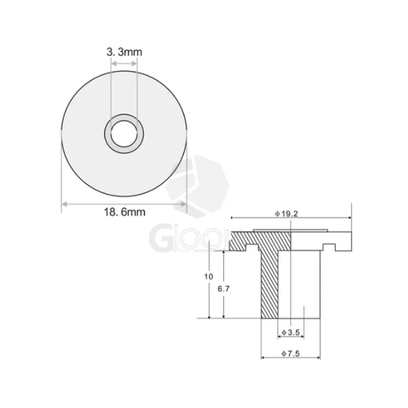 Electric Bass Round Head Clasp Silver Instrument Accessories