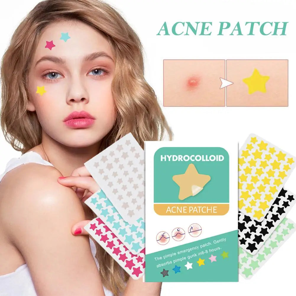 Hydrocolloid Acne Patches – Star Heart Circle Shapes 240–540pc