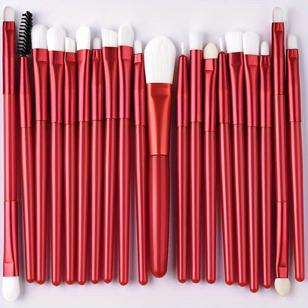 RUNTOIN 20Pc Makeup Brush Set – Soft Eye & Face Brushes Kit