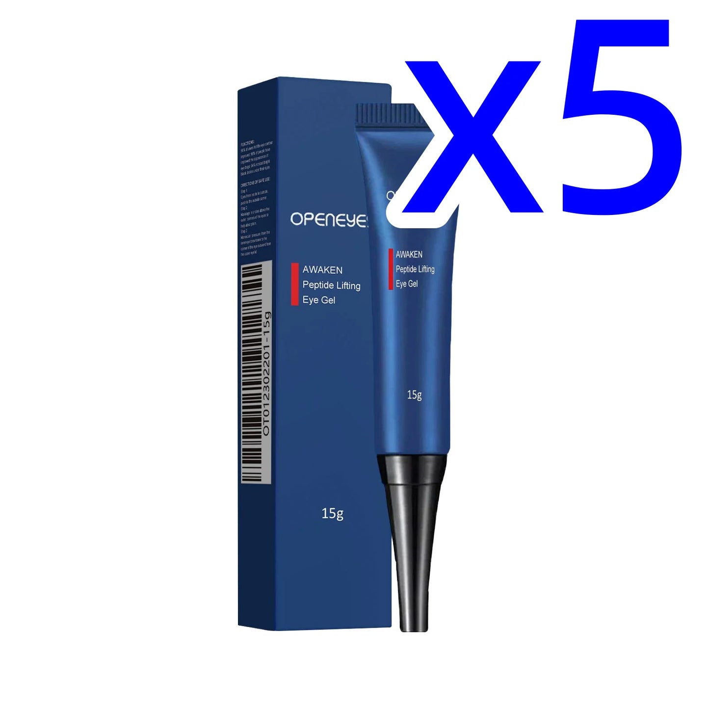 Retinol Eye Cream Fade Eye Bags Smooth Wrinkles Reduce Dark Circles Lift Firm Skin Hydrate Nourish Men Daily Use Eye Firm Cream Peaceful Pleasures Health and Wellness 15g Boxed X 5PCS