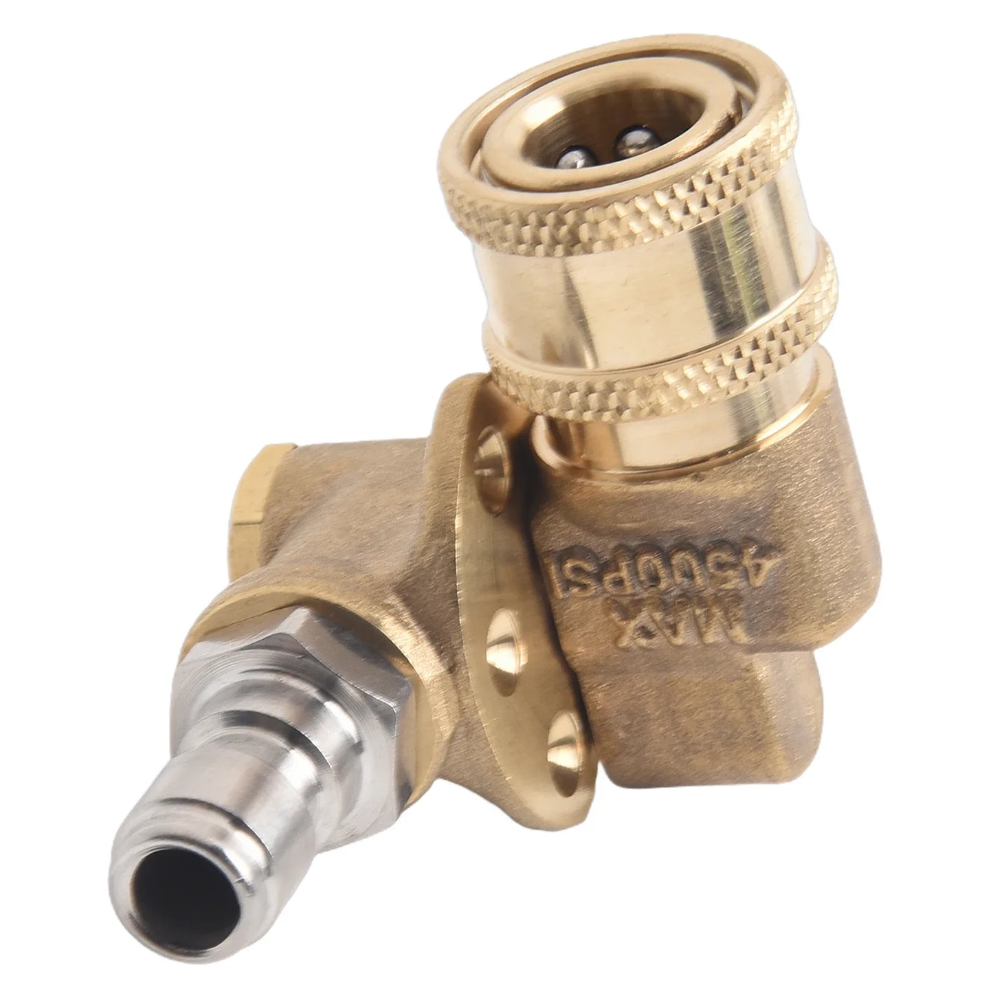 Brass Swivel Coupler 1/4" Quick Connect – 5-Angle Pressure Washer
