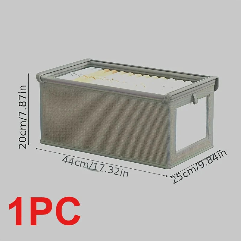 Foldable Oxford Cloth Storage Box with Transparent Window
