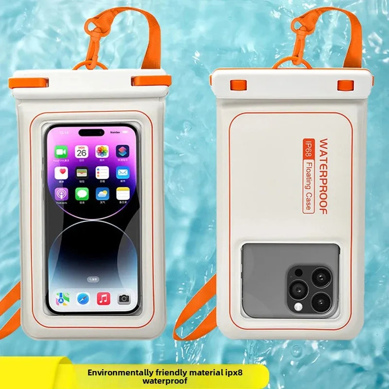 IPX8 waterproof phone pouch for swimming bag phone waterproof case mobile phone waterproof pack floating phone case under water Peaceful Pleasures Health and Wellness