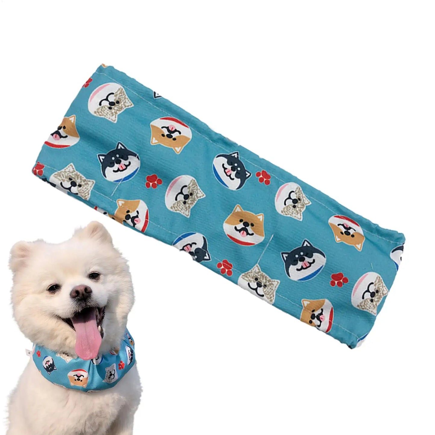 Pet Cooling Bandana & Ice Collar for Dogs & Cats | Adjustable