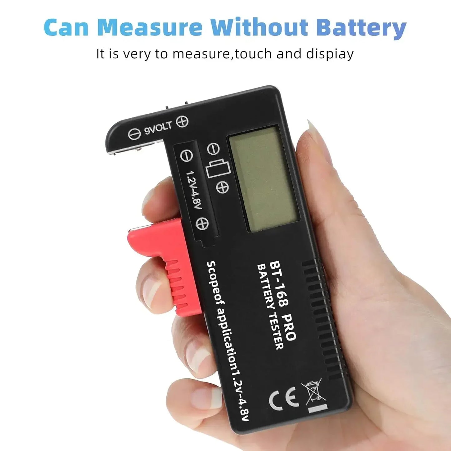 BT-168 Universal Battery Tester Power Meter for AA AAA C D 9V 1.5V Button Cell Color Voltage Checker Peaceful Pleasures Health and Wellness