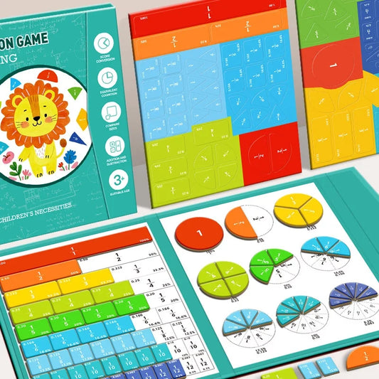 Magnetic Fraction Tiles Circles Educational Math Manipulatives Peaceful Pleasures Health and Wellness