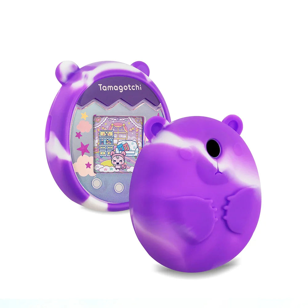 Silicone Case for Tamagotchi Pix – Cat Design & Hand Strap