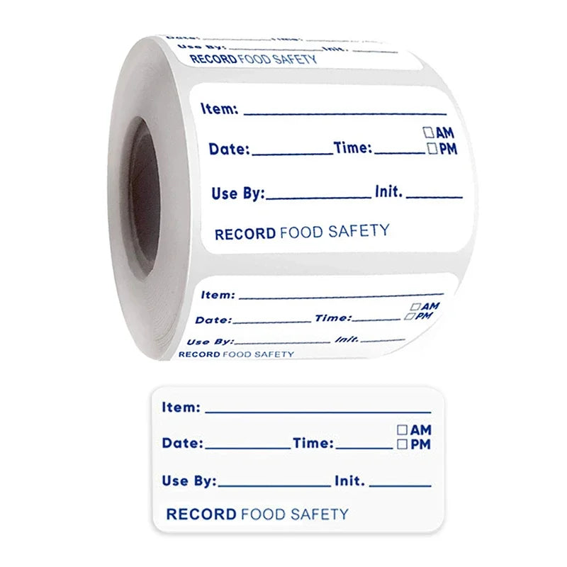 500 Removable Date Labels | Food Storage Stickers Fridge & Freezer Food Storage Labels Peaceful Pleasures Health and Wellness