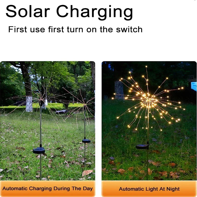 Solar Dandelion Fairy Lights – 90 LED Waterproof Garden Lamp