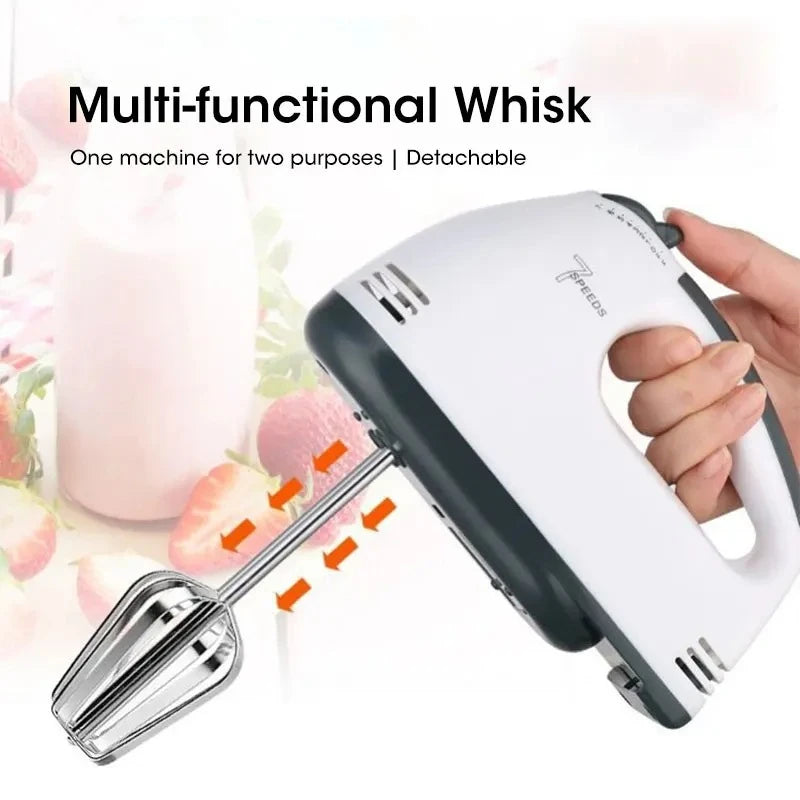 7 Speed Automatic Electric Hand Mixer Blender Versatile Kitchen Appliance Tool for Cream Egg Cake Dough Food Mixing Peaceful Pleasures Health and Wellness