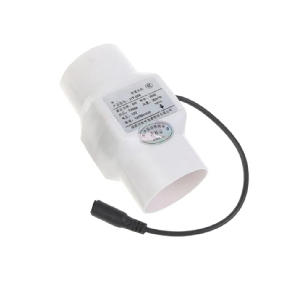 12V 6W Inline Duct Fan 50mm – Quiet Mini Exhaust Ventilation Fan
