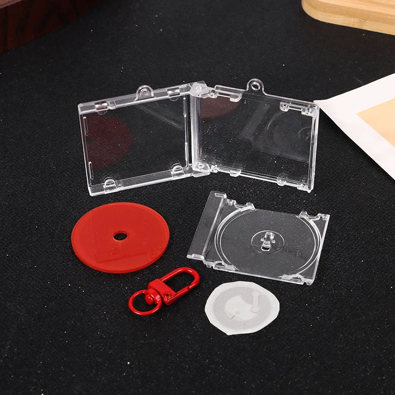 DIY Mini CD Case Keychain Pendant | Blank Album Cover Charm