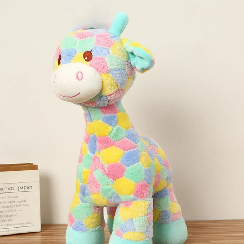 Soft Rainbow Giraffe Plush Toy – Stuffed Animal Gift & Décor