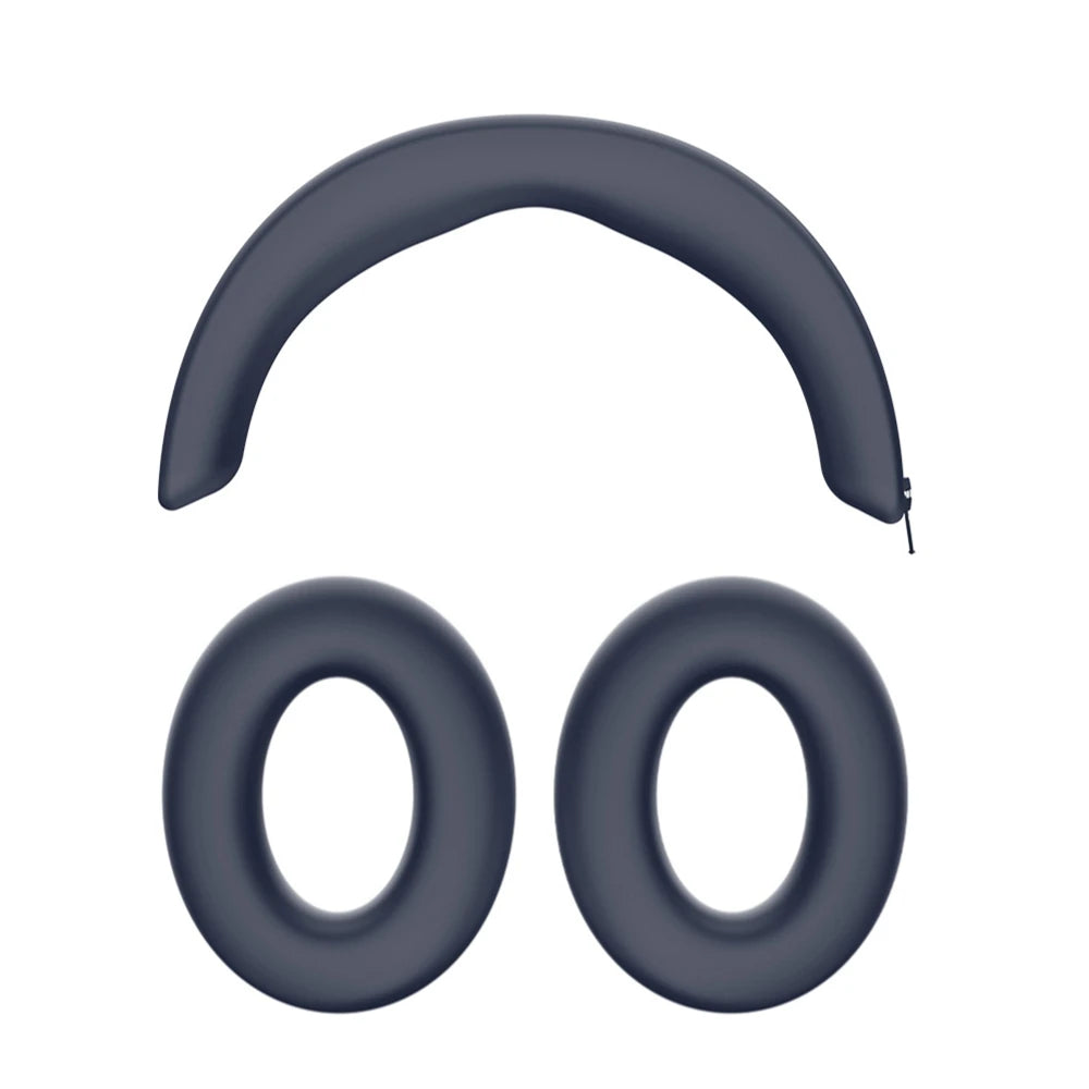 1Set for MOMENTUM 4 Headphone Protective Cover Headbeam Protection Cover Silicone Sleeve Anti Drop Case Peaceful Pleasures Health and Wellness dark blue