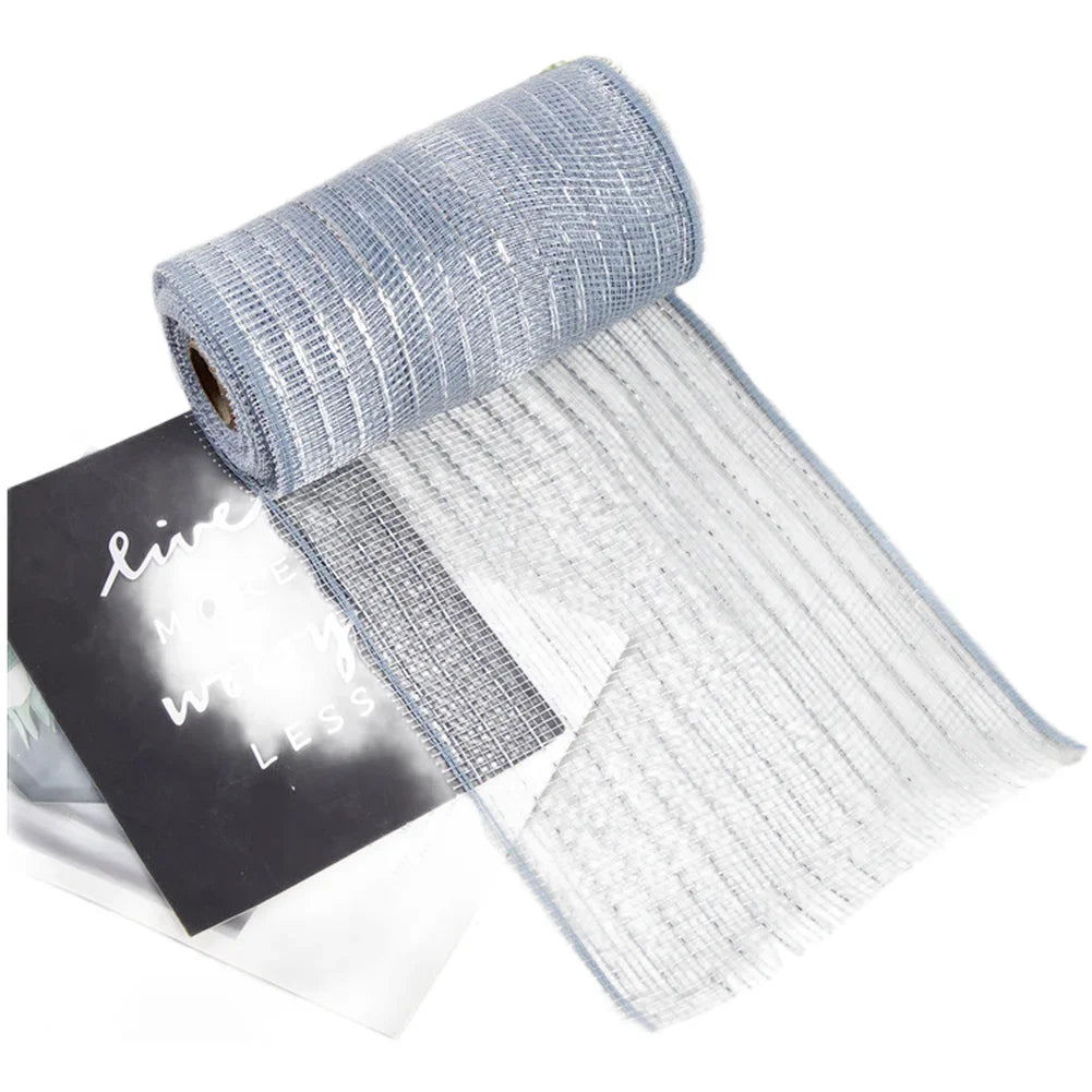 10 Yard PP Mesh Ribbon Roll Christmas Garland Material Holiday