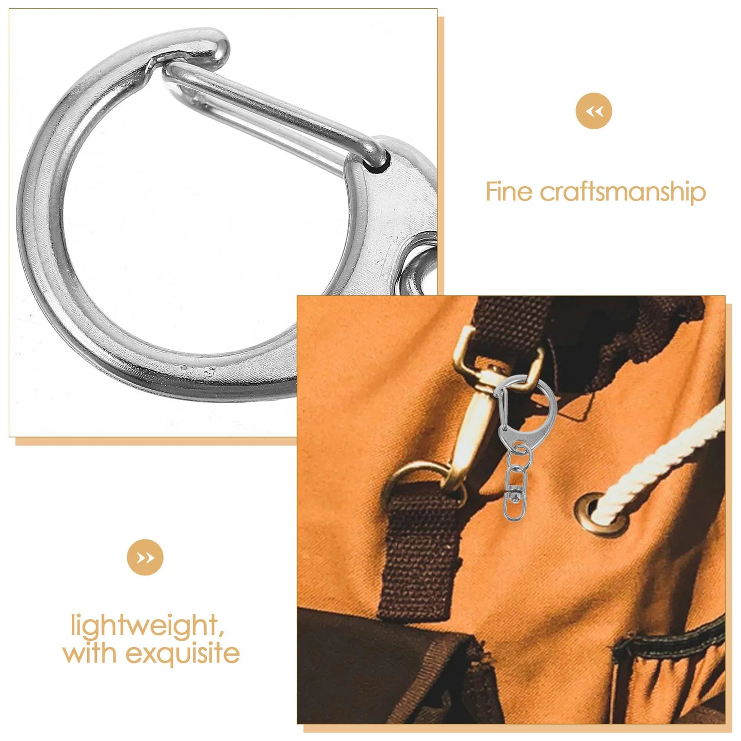 10Pcs Metal Swivel Snap Hook Keychain Lanyard Clasp Zinc Alloy DIY Lobster Clasp for Bag Charm Craft Projects Suspender Hooks Peaceful Pleasures Health and Wellness