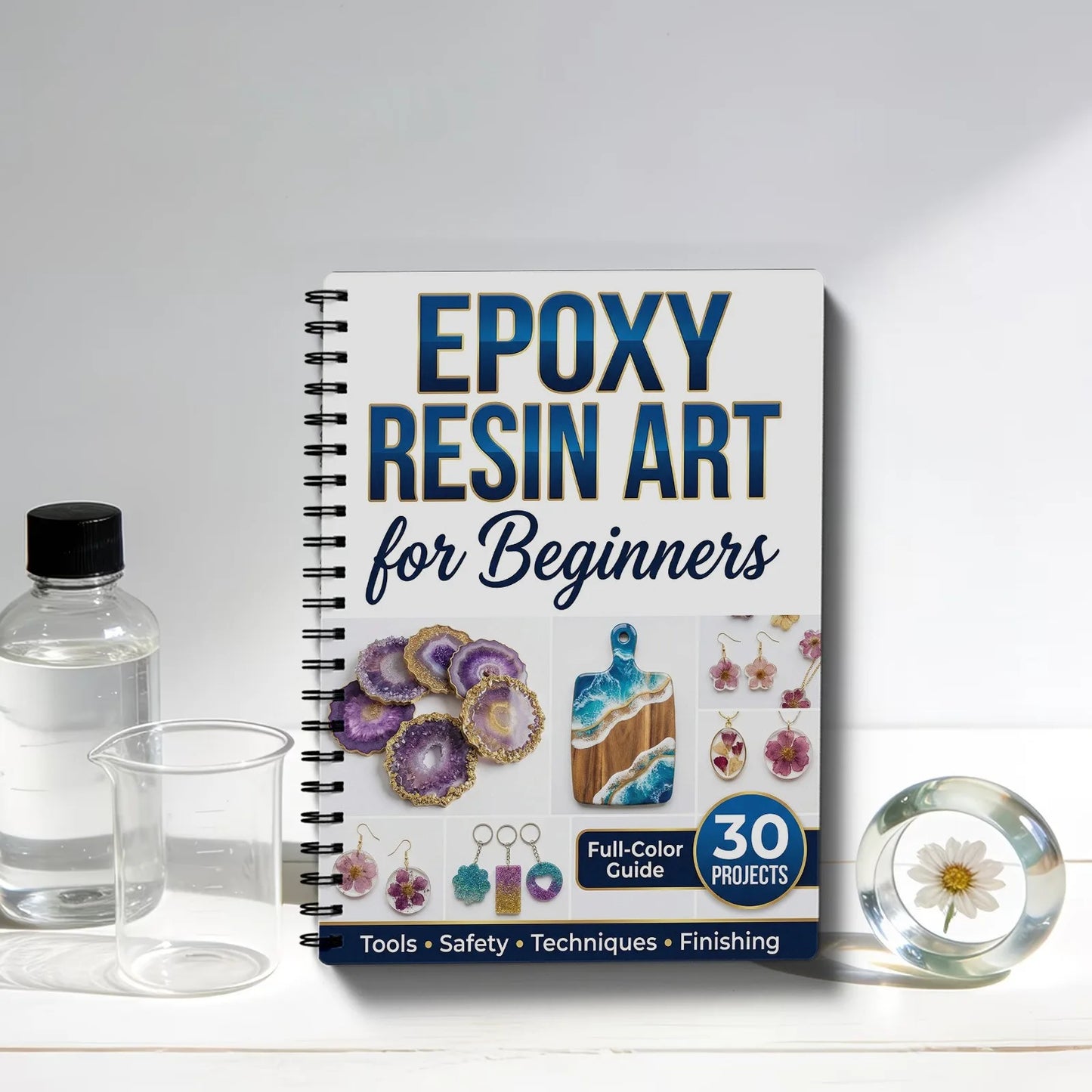 Epoxy Resin Art Book Guide Learn Craft Techniques Beginners Home