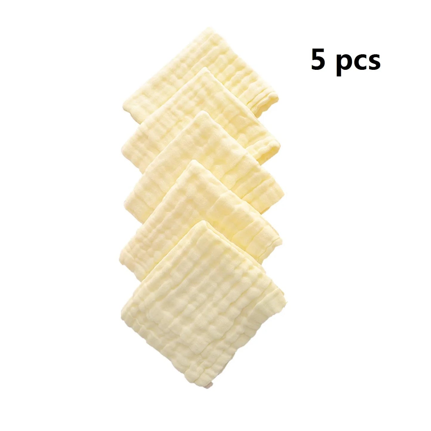 Baby Muslin Washcloths – Soft 6-Layer Cotton Newborn Face Towels